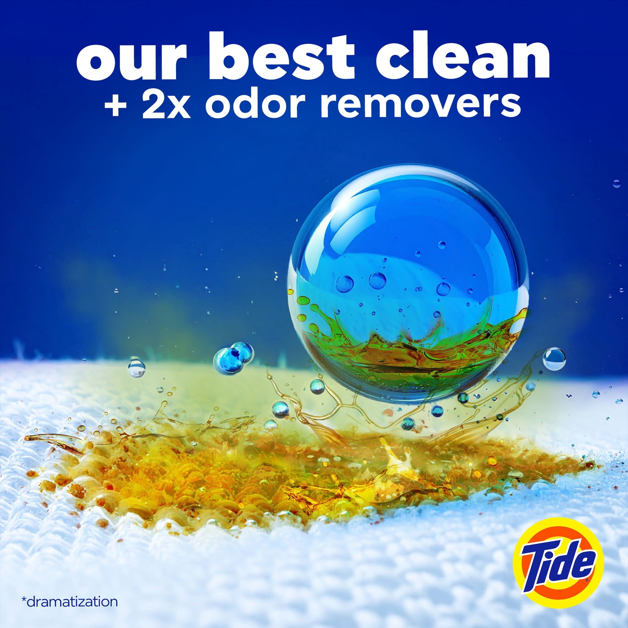Tide Power PODS Laundry Detergent Soap Pacs with Odor Defense + Oxi, Original Scent, 18 Count