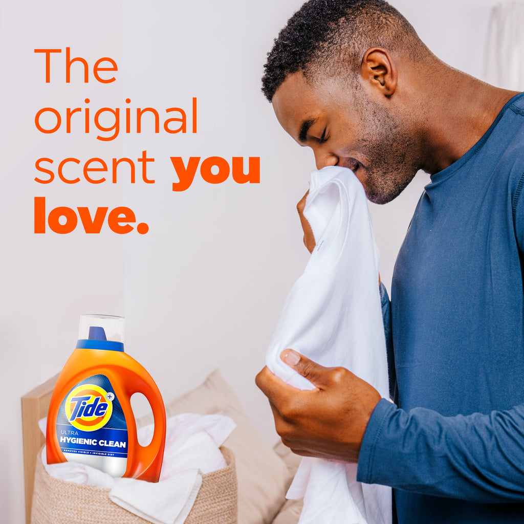 Tide Ultra Hygienic Clean Liquid Laundry Detergent, Original Scent, 117 fl oz, 83 Loads
