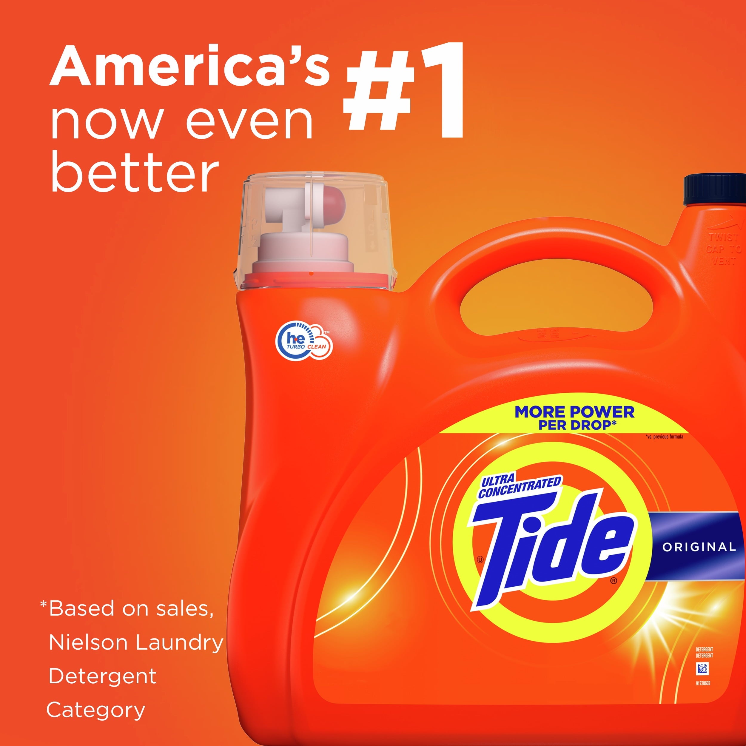 Tide Liquid Laundry Detergent, Original, 107 loads 154 fl oz