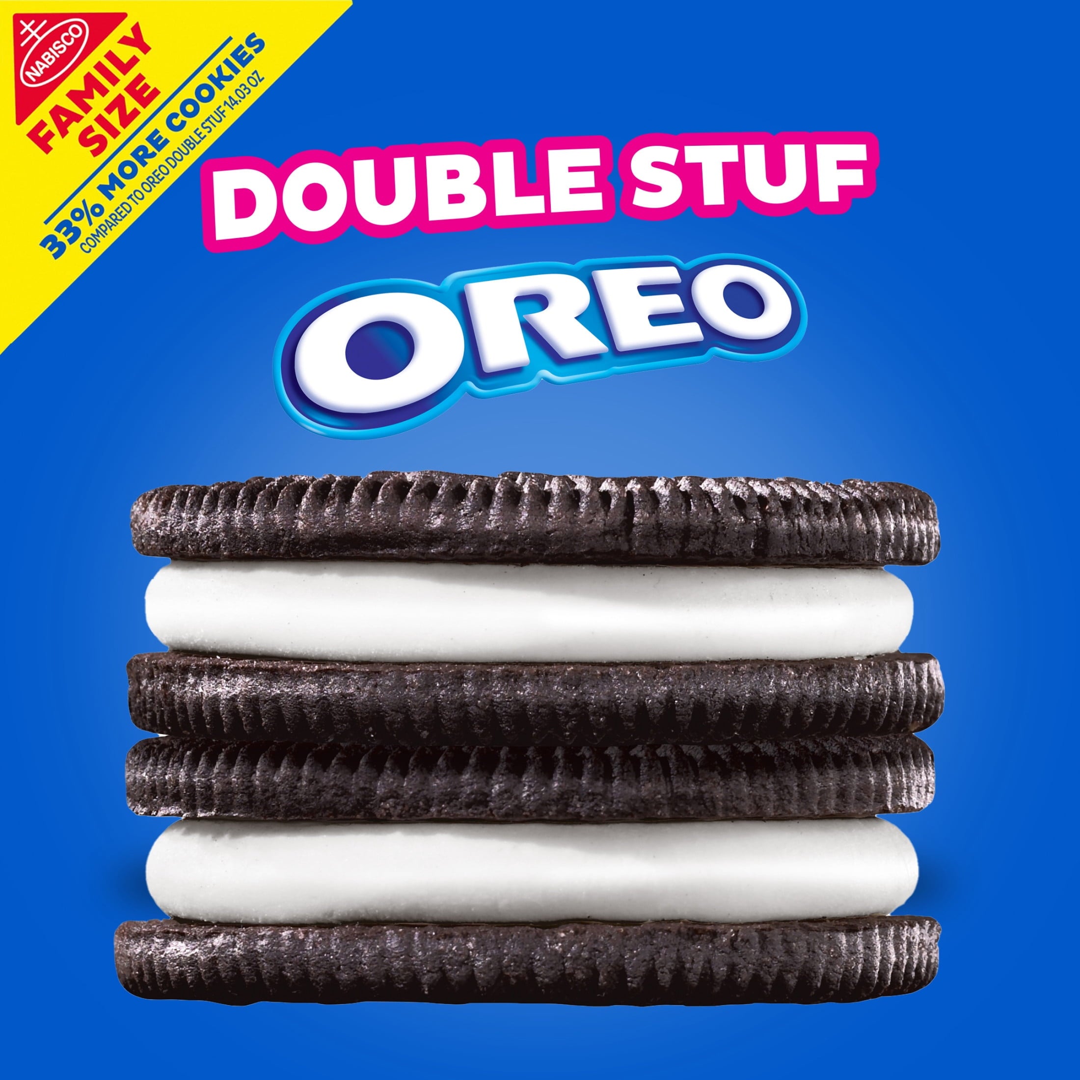 OREO Double Stuf Chocolate Sandwich Cookies, Family Size, 18.71 oz