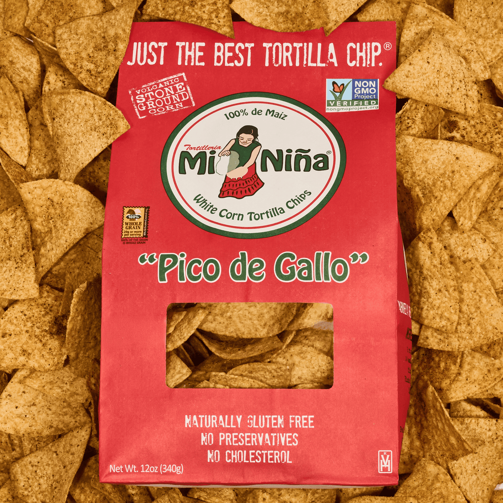 Mi Nina Pico de Gallo Tortilla Chips, 12oz Bag