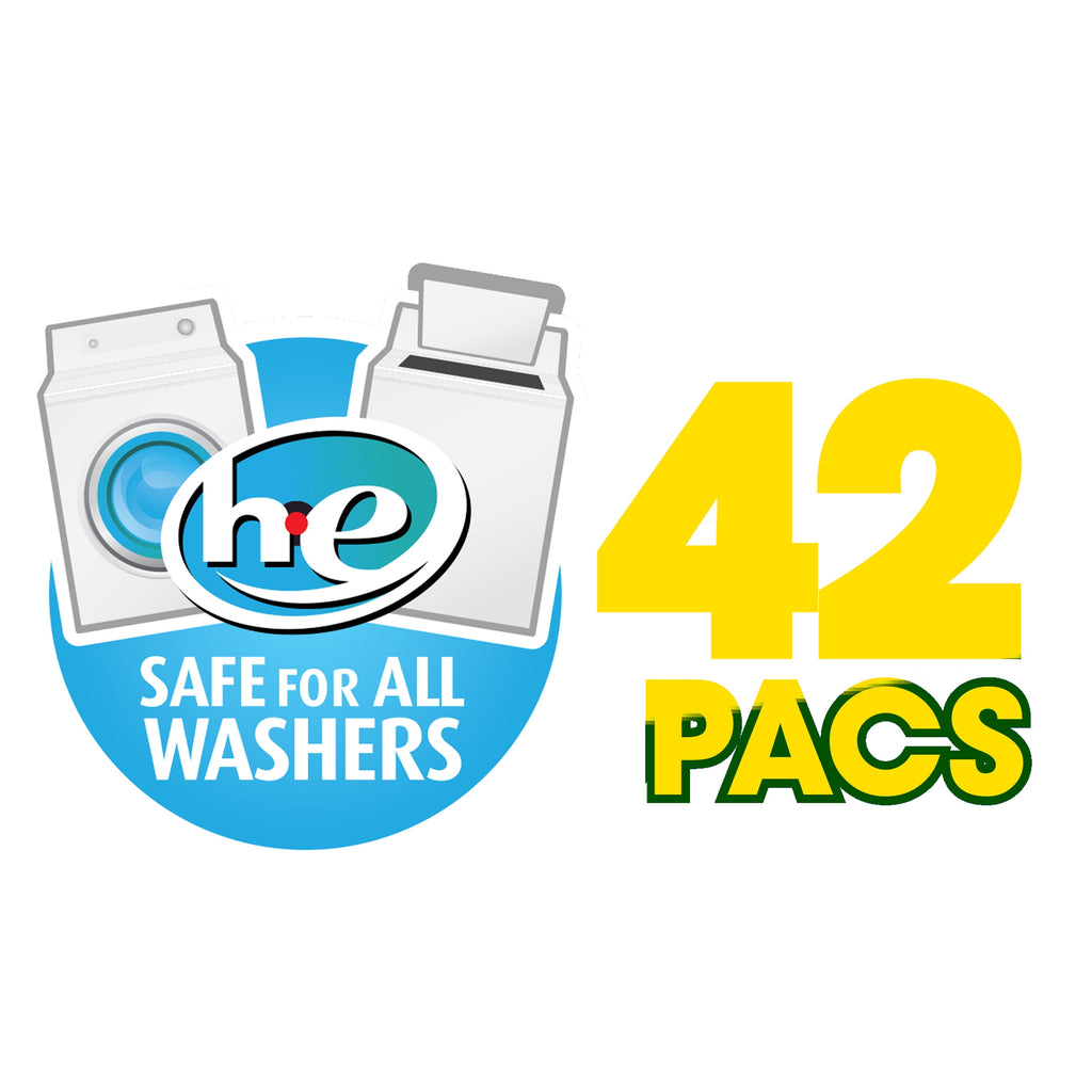 Great Value Premium Clean Laundry Pacs, Original Scent, 42 Count