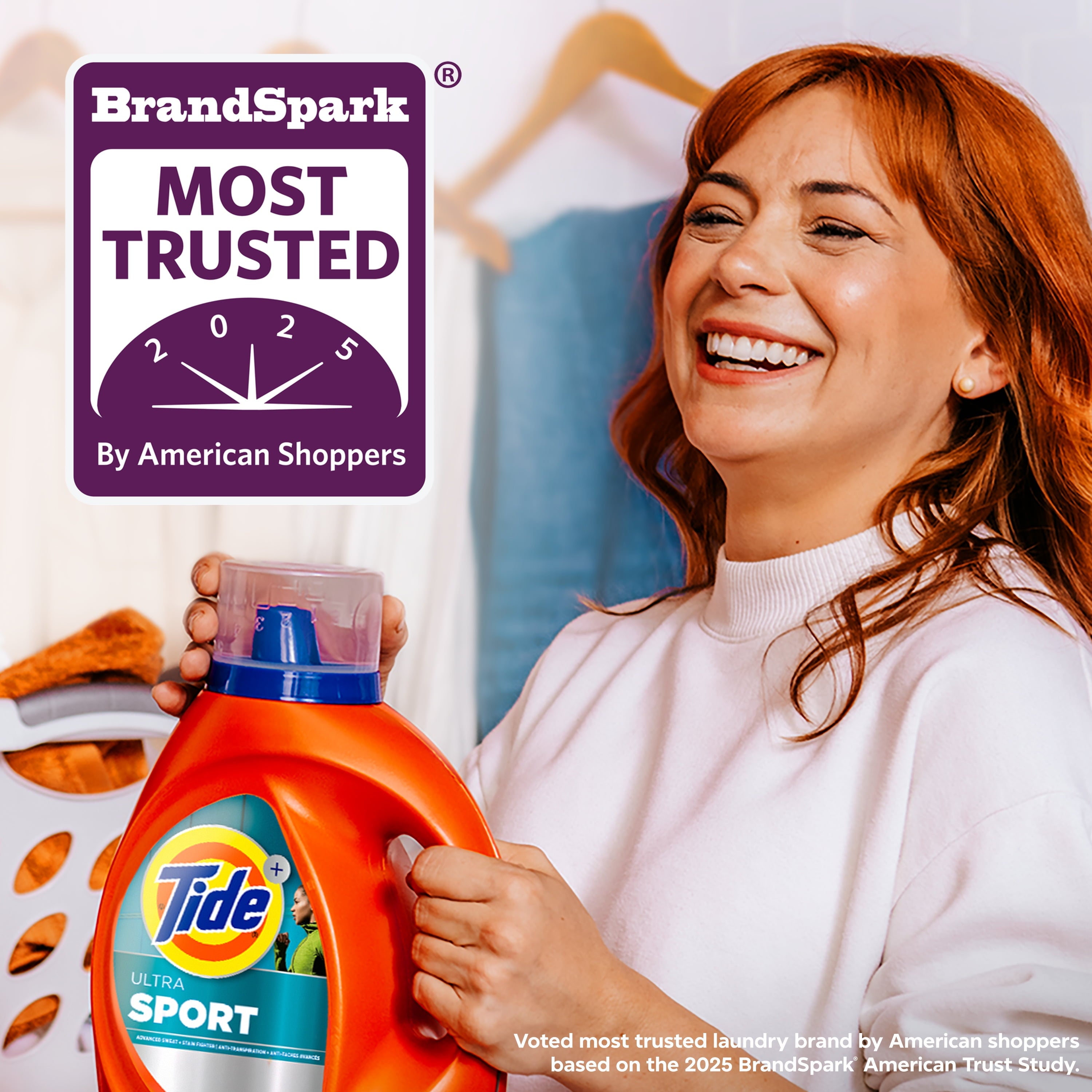 Tide Ultra Sport Liquid Laundry Detergent, Advanced Sweat + Stain Fighter, 105 fl oz, 74 Loads
