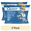 (2 pack) Quest Tortilla Style Protein Chips, Ranch, Baked, Gluten Free, 4 Count