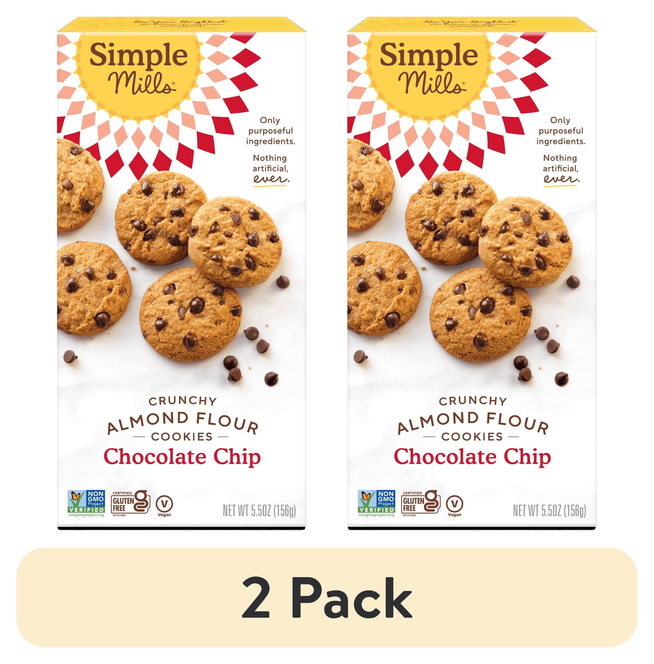 Simple Mills Chocolate Chip Crunchy Cookies, 5.5 oz.