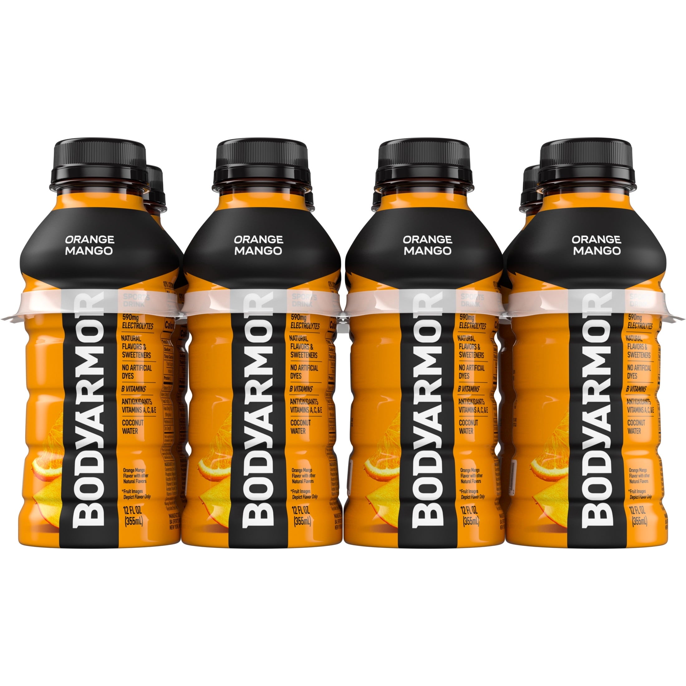 BODYARMOR Strawberry Banana Sports Drink Bottles, 12 fl oz, 8 Pack