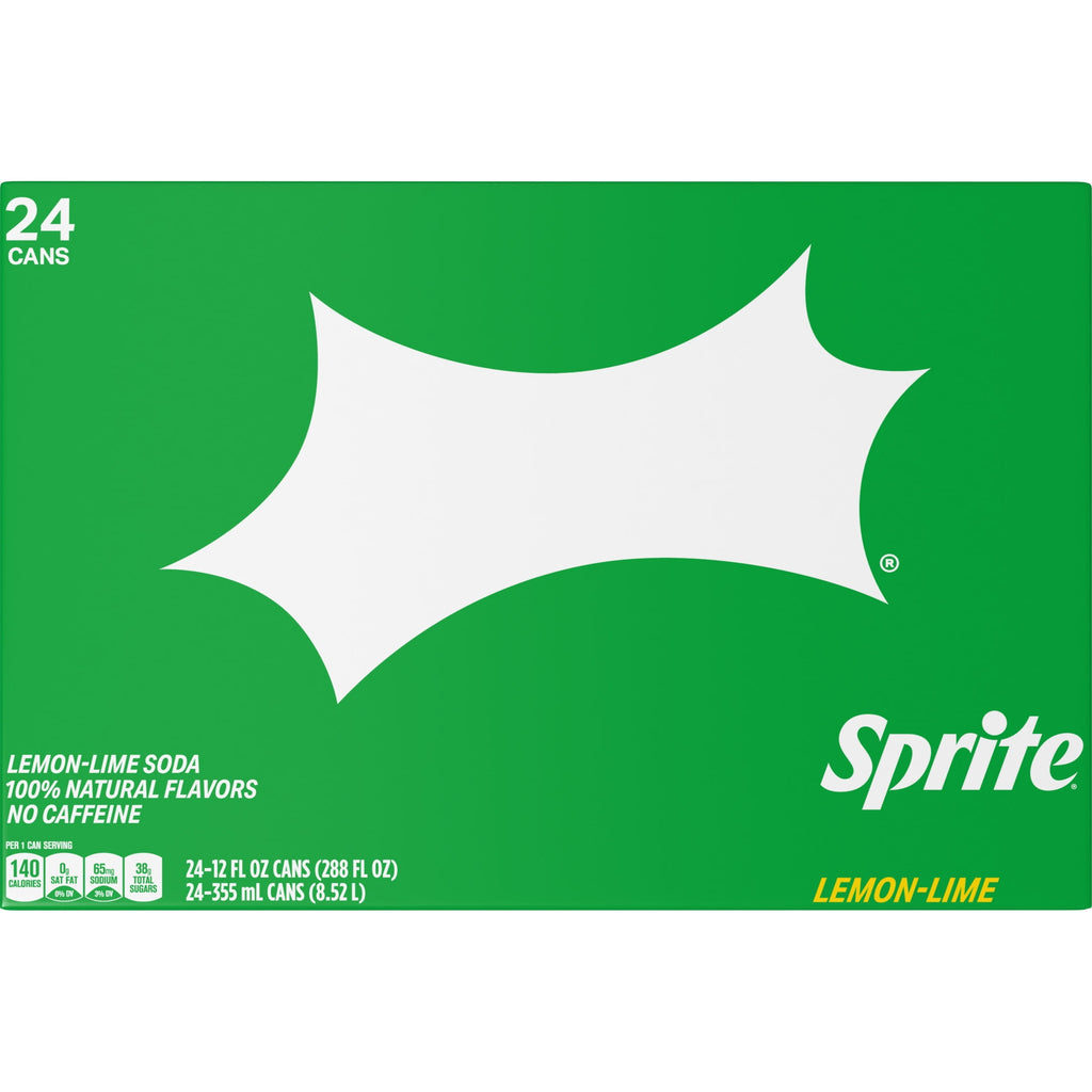 Sprite Lemon-Lime Caffeine Free Soda Pop Fridge Pack Cans, 12 fl oz, 12 Pack