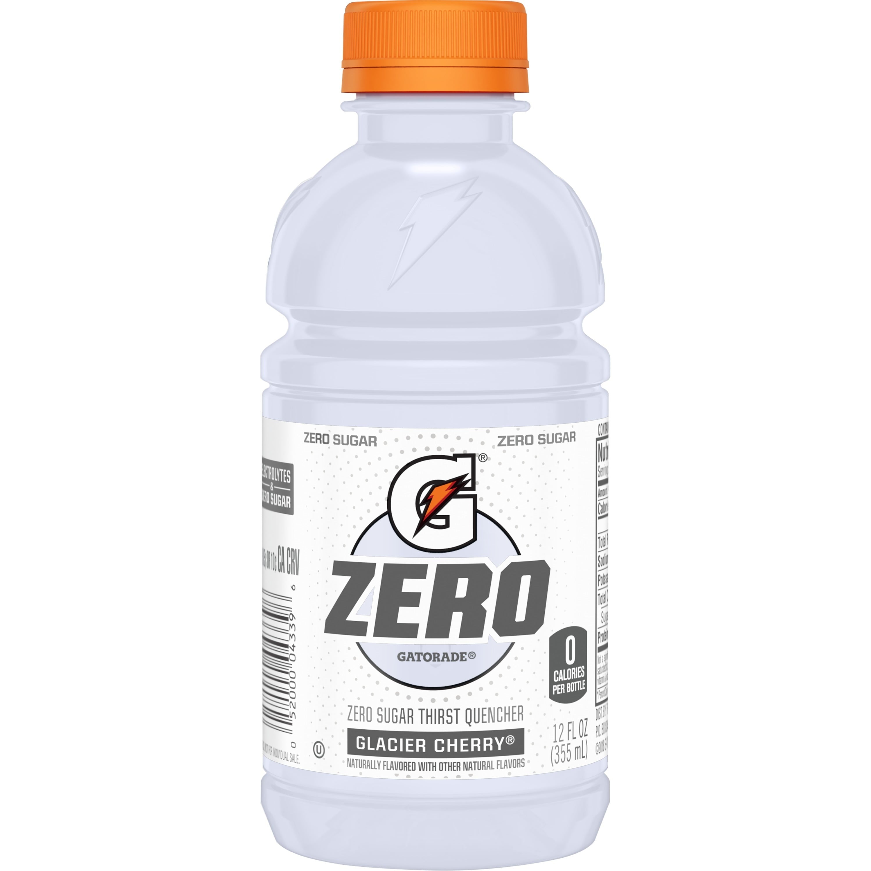 Gatorade Zero Sugar Thirst Quencher Lemon Lime Sports Drinks, 12 fl oz, 12 Count Bottles