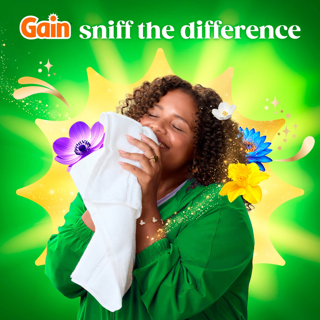 Gain Plus Flings Laundry Detergent Liquid Washing Pacs, Gain's Best All-In-One Clean, Original Scent, 18 Count