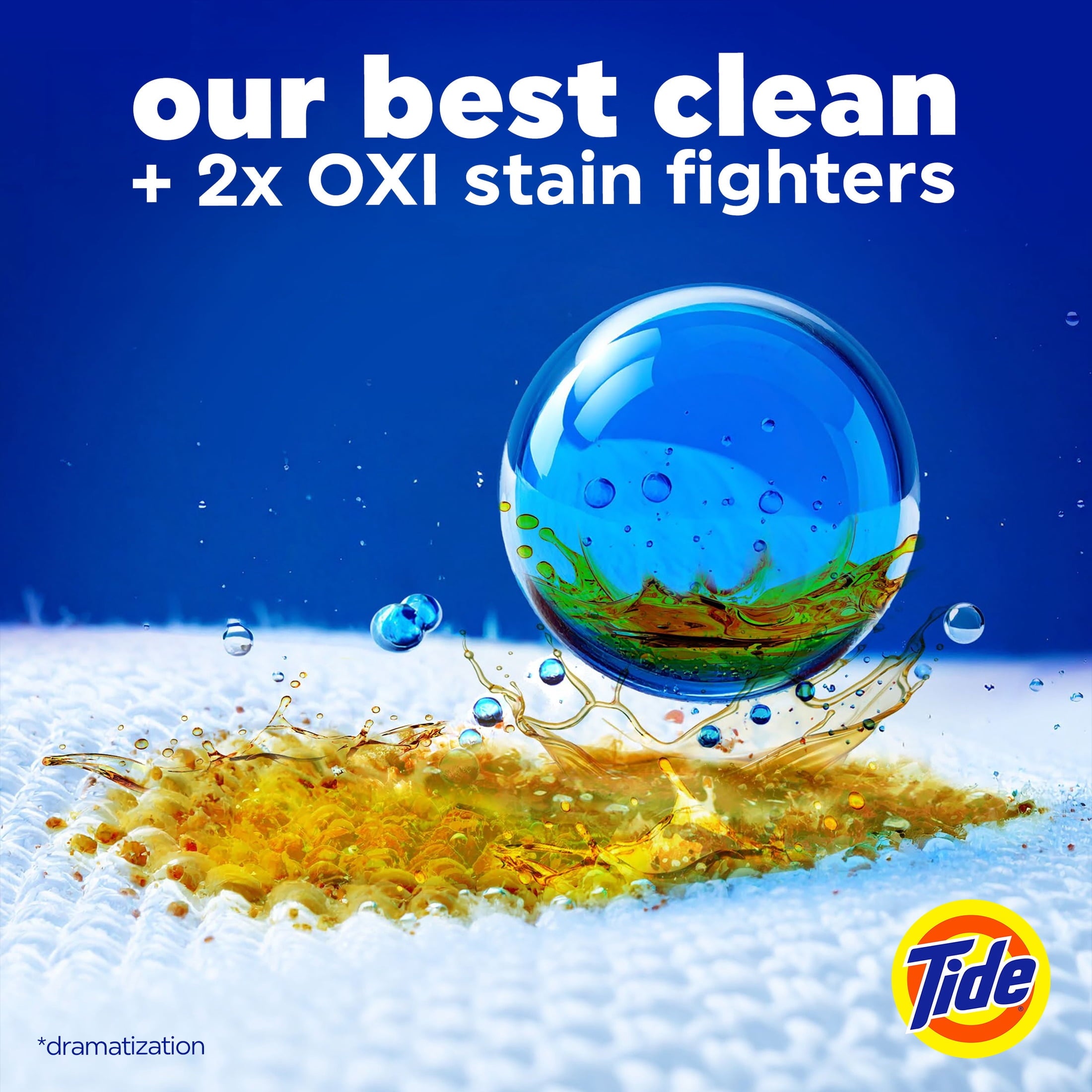 Tide PODS Laundry Detergent Pacs, Oxi Boost Power PODS with Stain Remover and Oxi Power, 45 count