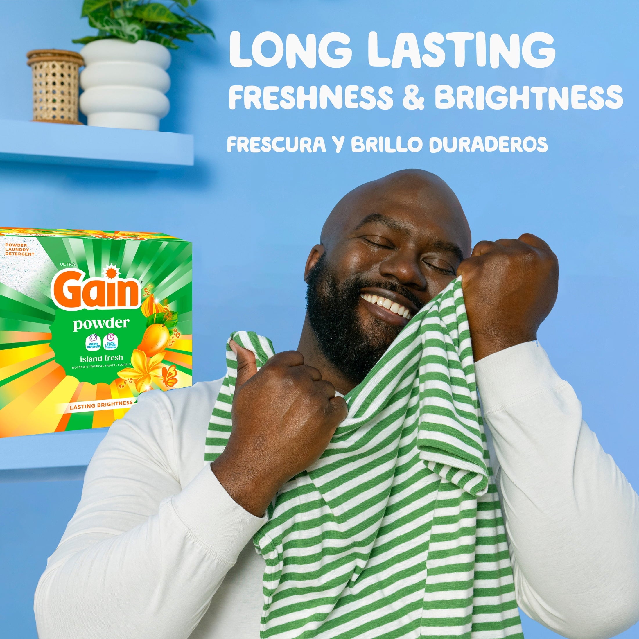 Gain Powder Laundry Detergent, Island Fresh Scent, 82 oz, 89 Loads