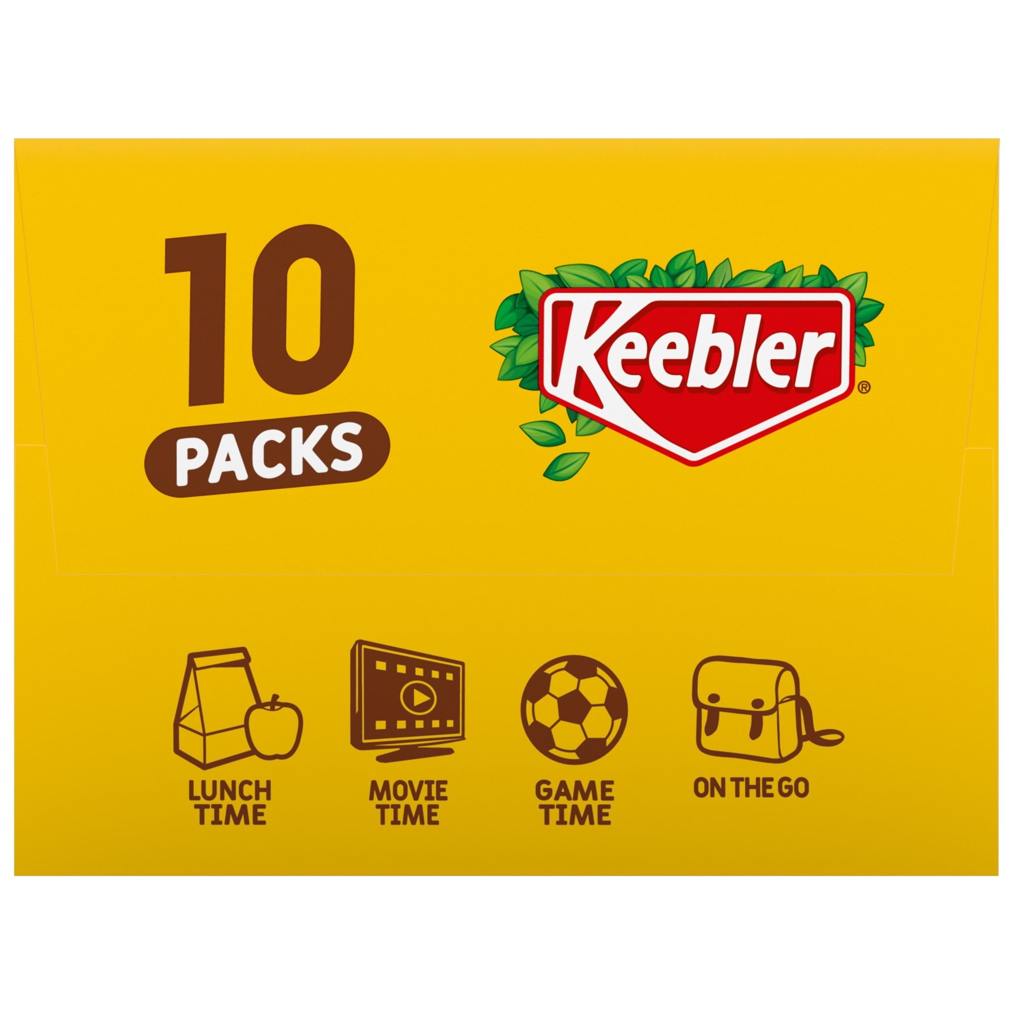 Keebler Fudge Stripes Minis, Original Shortbread Cookies Coated in Keebler Fudge, 10 oz, 10 Count