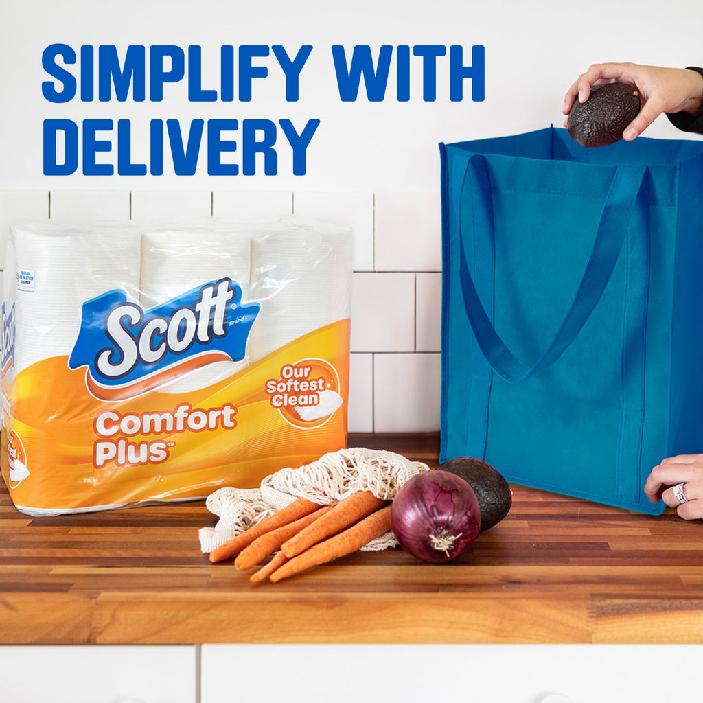 Scott ComfortPlus Toilet Paper, 12 Mega Rolls