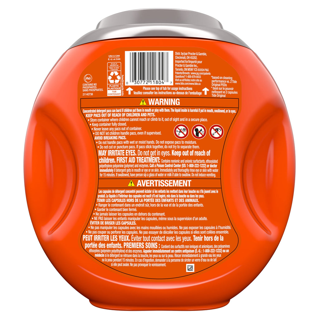 (2 pack) Tide Power PODS with Downy Soft Boosters Laundry Detergent Pacs, April Fresh Scent, 25 Count