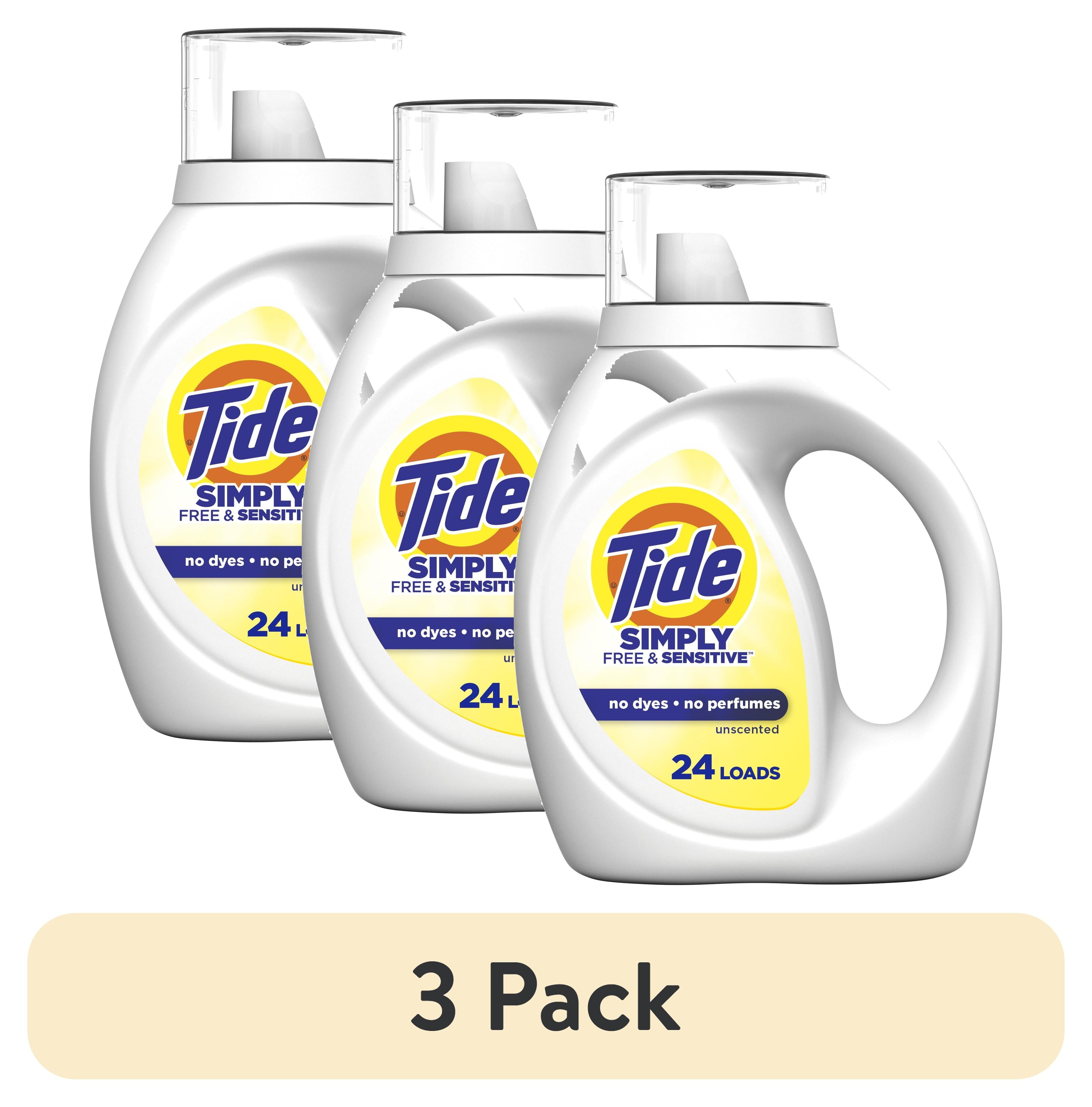 Tide Simply Liquid Laundry Detergent, Free & Sensitive, 32 fl oz, 24 Loads