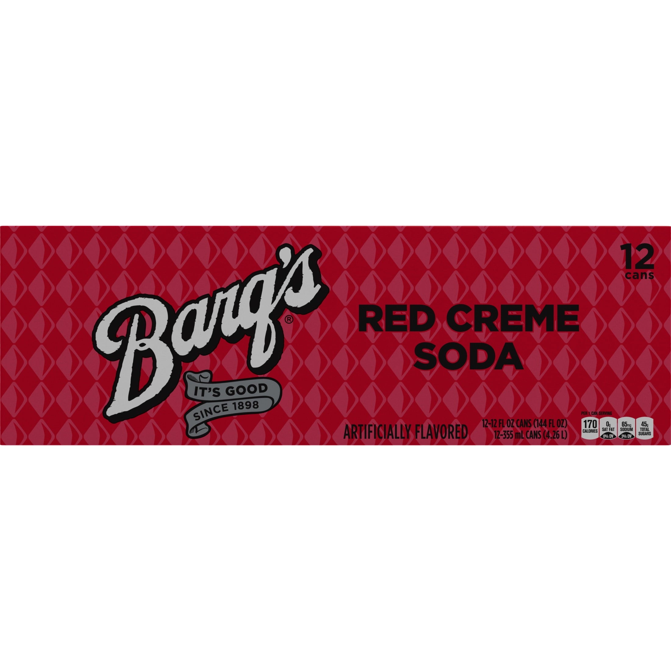 Barq's Red Creme Soda Pop Fridge Pack Cans, 12 fl oz, 12 Pack