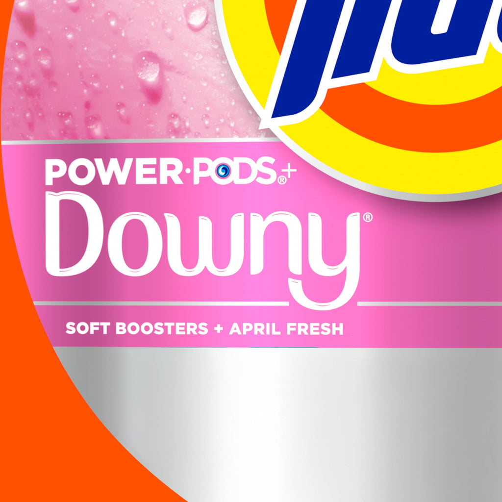 (2 pack) Tide Power PODS with Downy Soft Boosters Laundry Detergent Pacs, April Fresh Scent, 25 Count