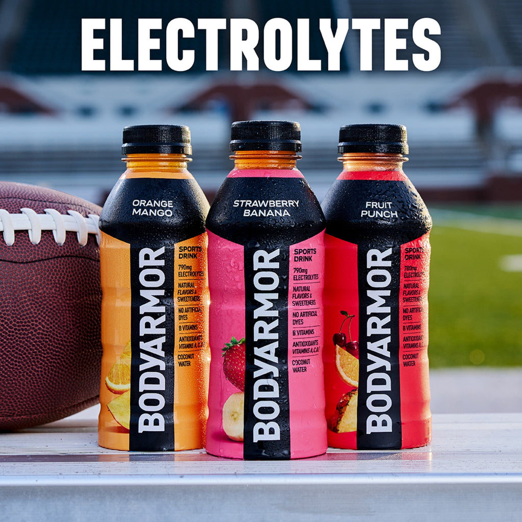 BODYARMOR Strawberry Banana Sports Drink Bottles, 12 fl oz, 8 Pack