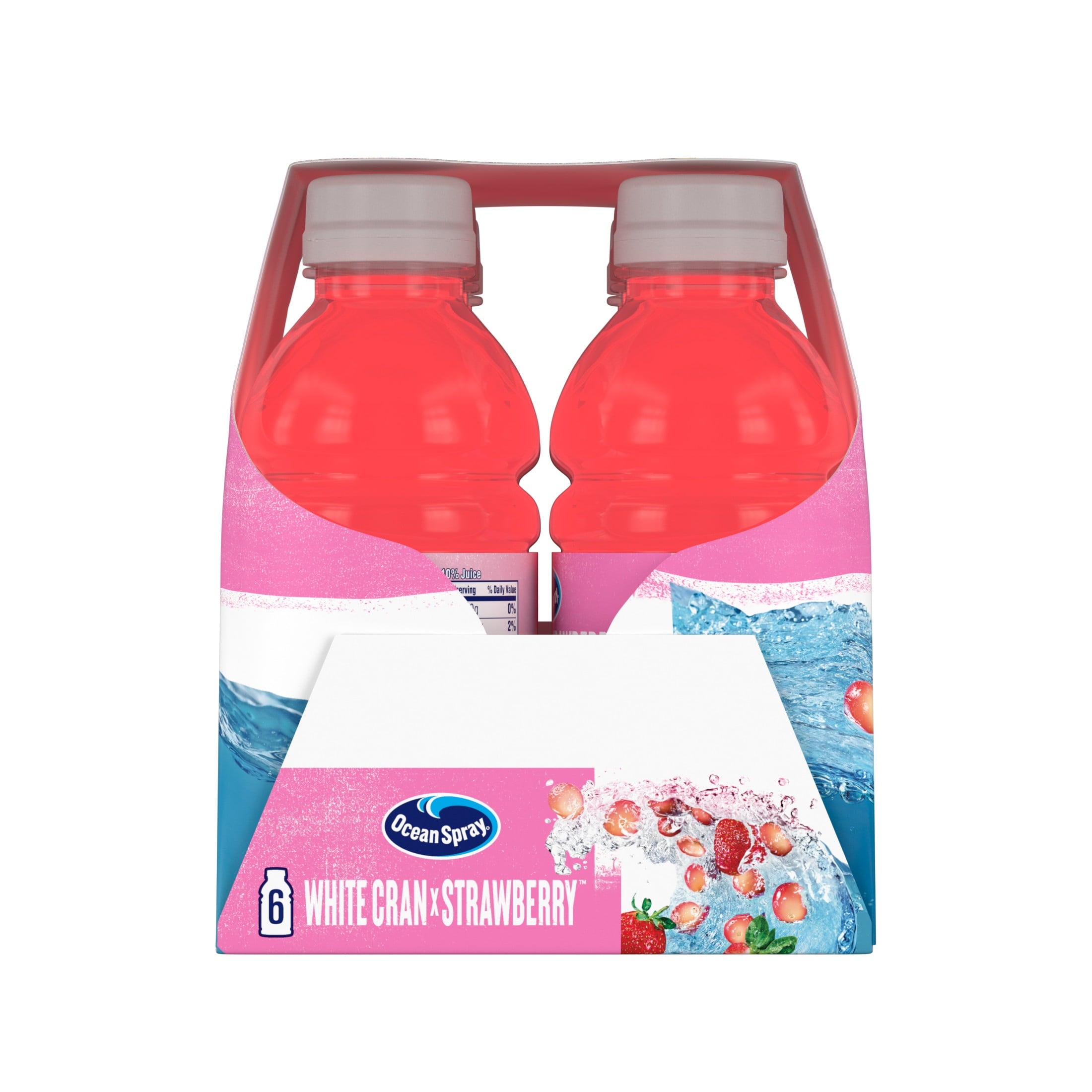 Ocean Spray® White Cranberry -Strawberry Juice Drink, 10 fl oz Bottle, 6 count