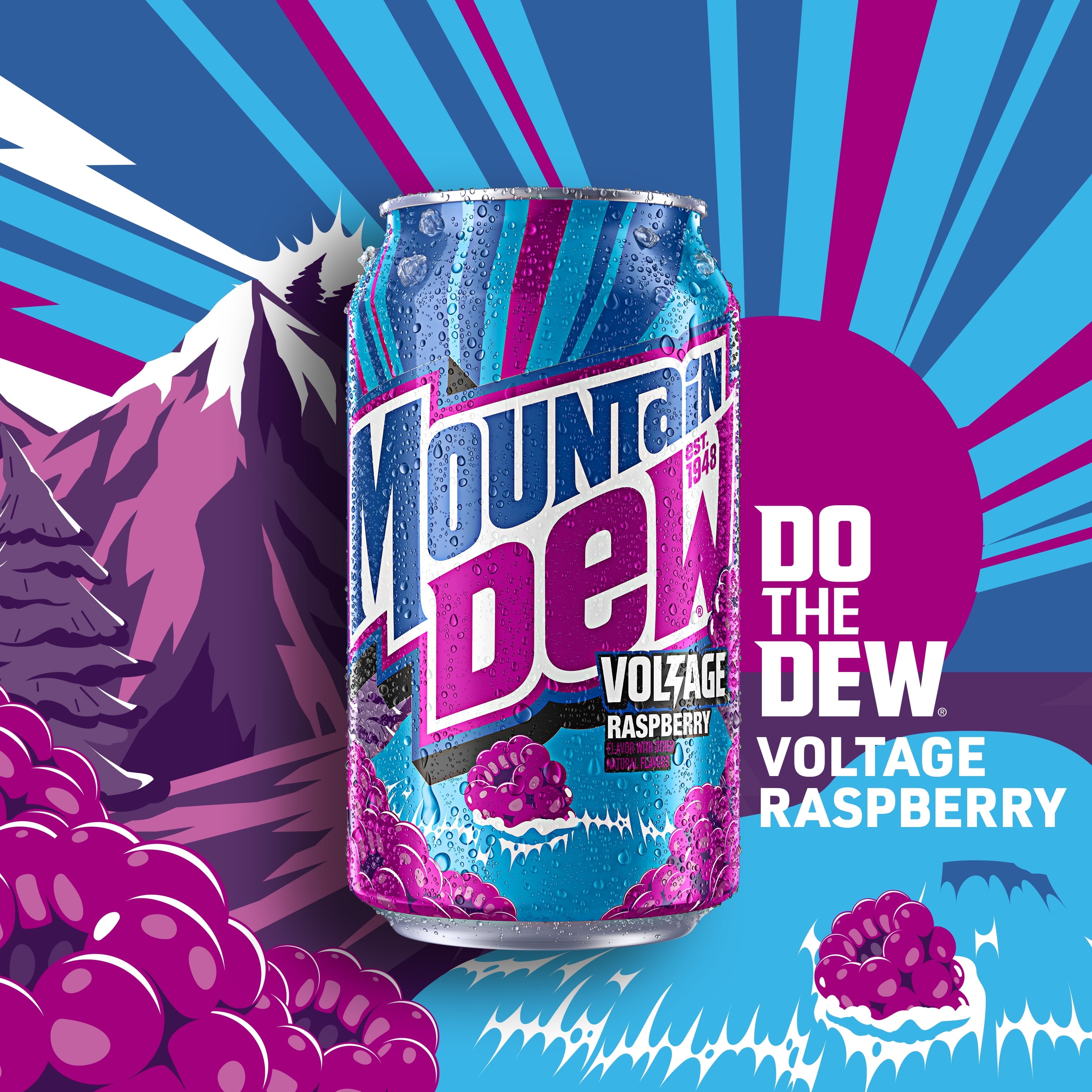 Mountain Dew Flavored Soda Pop Variety Pack, Original, Code Red, Voltage, 12 Ounce Cans, 18 Count