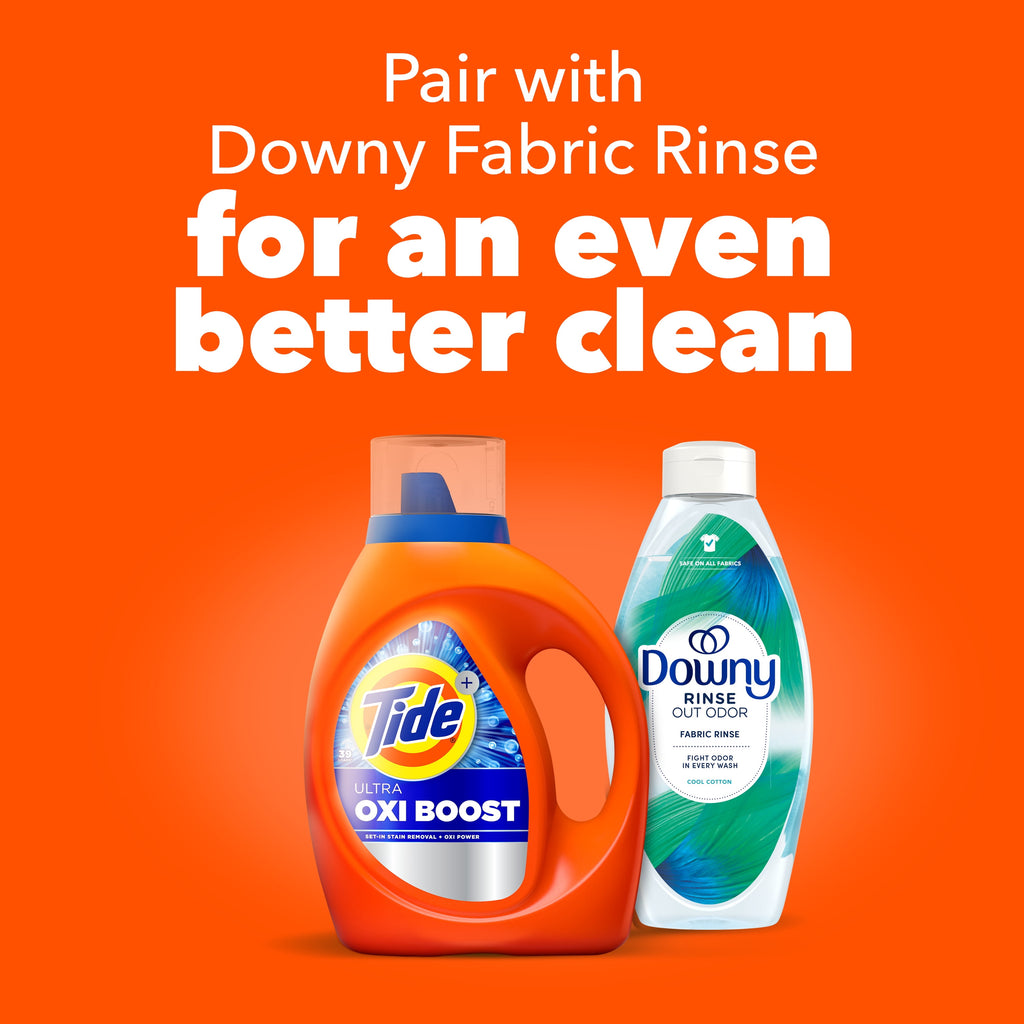 Tide Ultra Oxi Boost Liquid Laundry Detergent, Advanced Stain Remover, 92 fl oz, 65 Loads