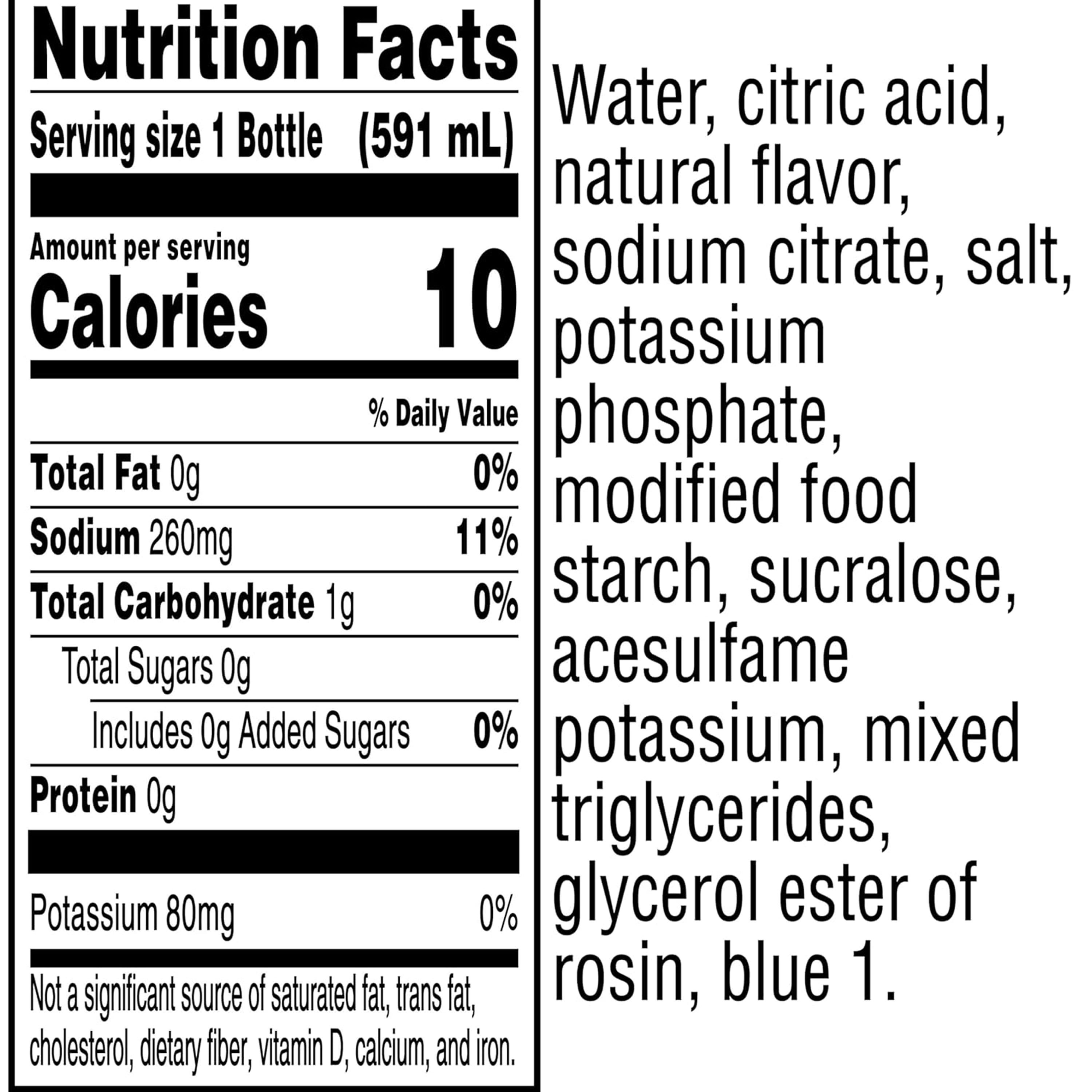 Gatorade Zero Sugar Thirst Quencher Glacier Cherry Sports Drinks, 20 fl oz, 8 Count Bottles