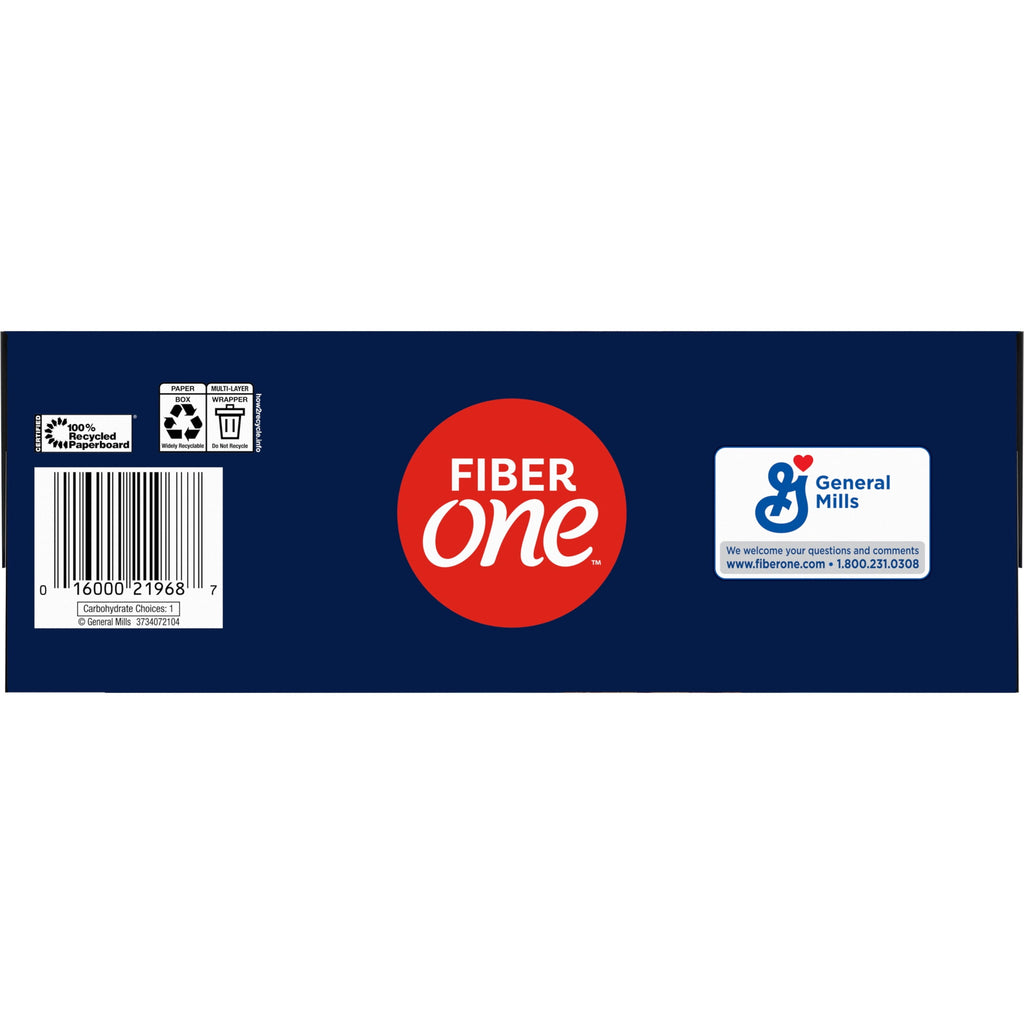Fiber One Soft Baked Chocolate Chip Cookie Bars, Fiber Snacks, Value Pack, 12 Ct, 10.6 oz