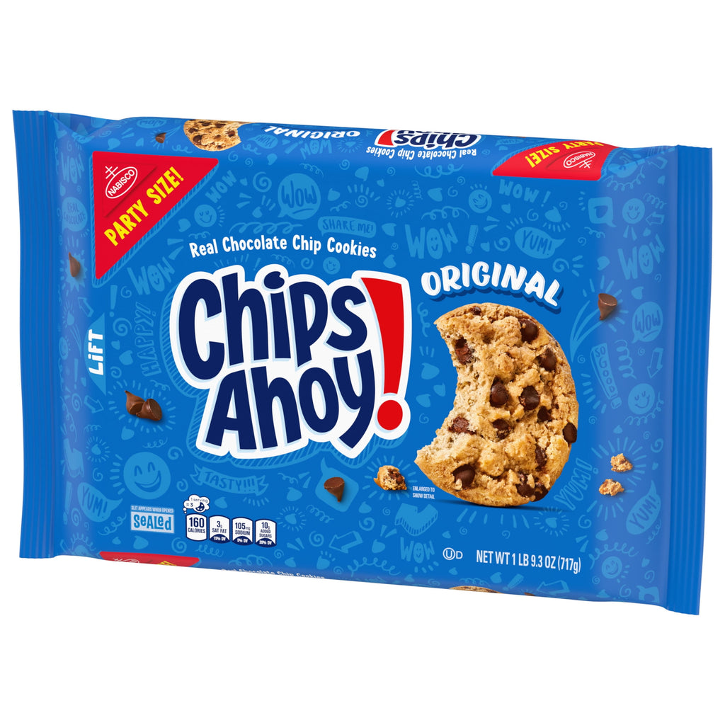 CHIPS AHOY! Original Chocolate Chip Cookies, Party Size, 25.3 oz