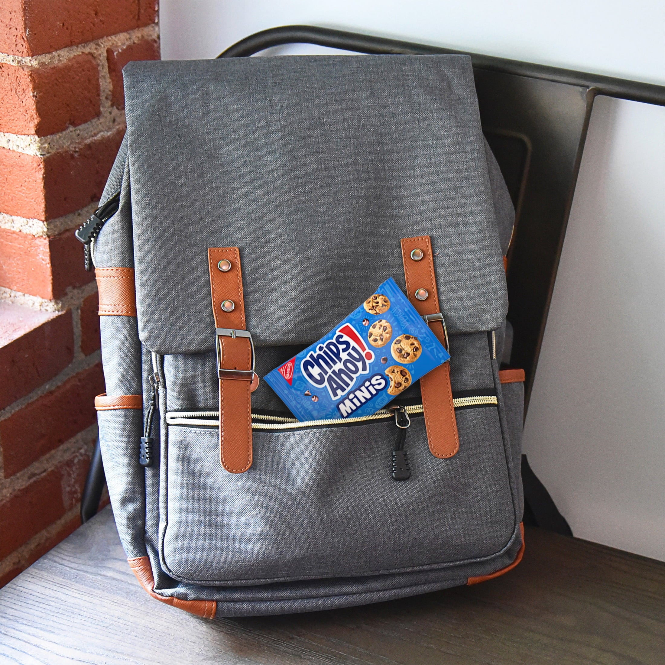 CHIPS AHOY! Minis Original Fudgy Chocolate Chip Cookies, 10 Snack Packs
