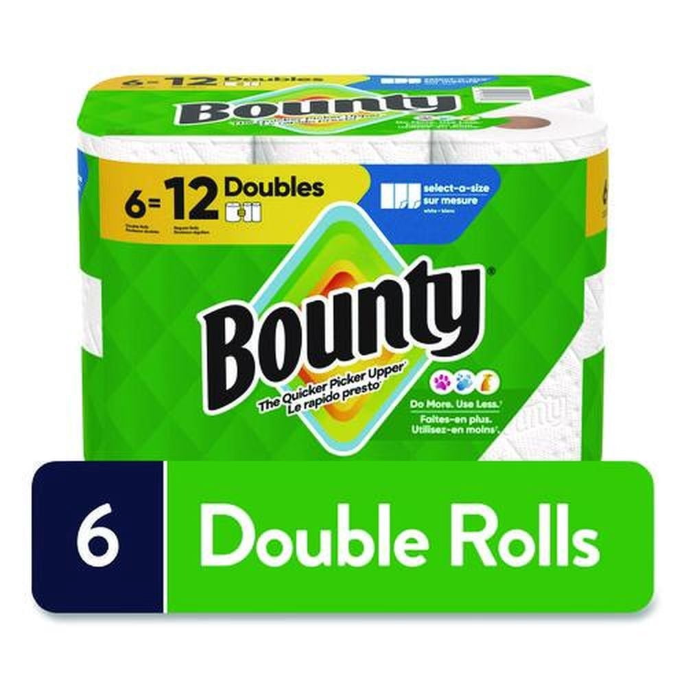 Select-a-Size 5.9 in. x 11 in. 2-Ply Kitchen Roll Paper Towels - White (12/Carton)