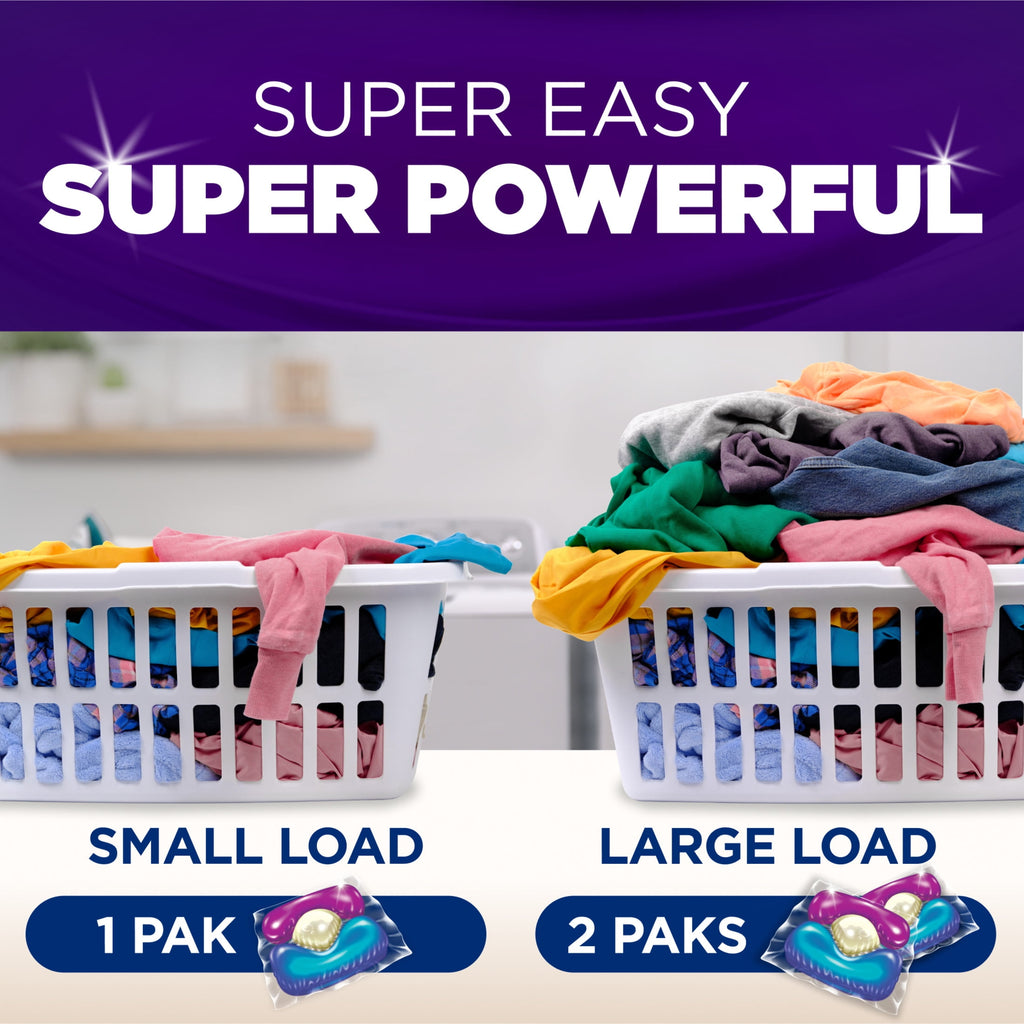ARM & HAMMER Plus OxiClean Odor Blasters 5-in-1 Laundry Detergent Power Paks, Fresh Burst, 42 Ct