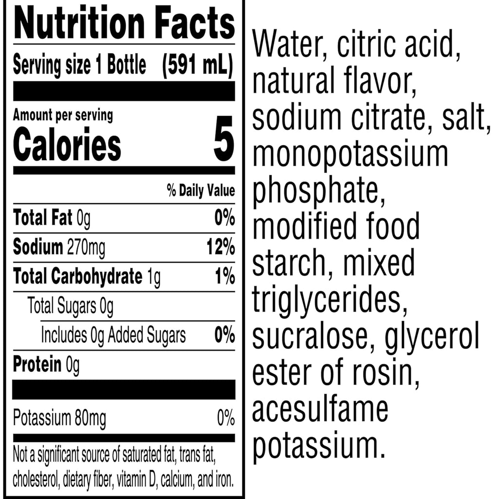 Gatorade Zero Sugar Thirst Quencher Glacier Cherry Sports Drinks, 20 fl oz, 8 Count Bottles