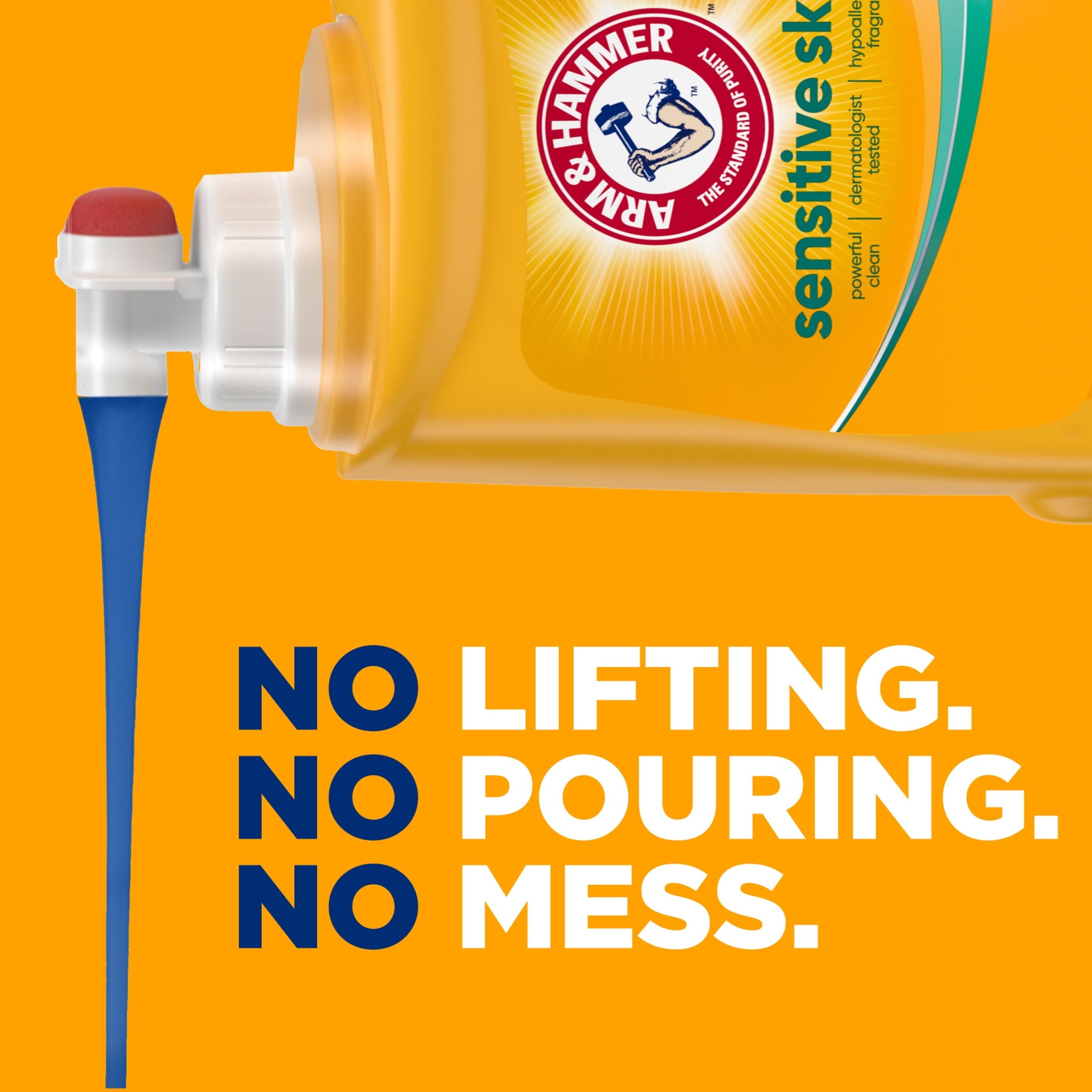 ARM & HAMMER Sensitive Skin Plus Fresh Scent, 170 Loads Liquid Laundry Detergent, 170 fl oz