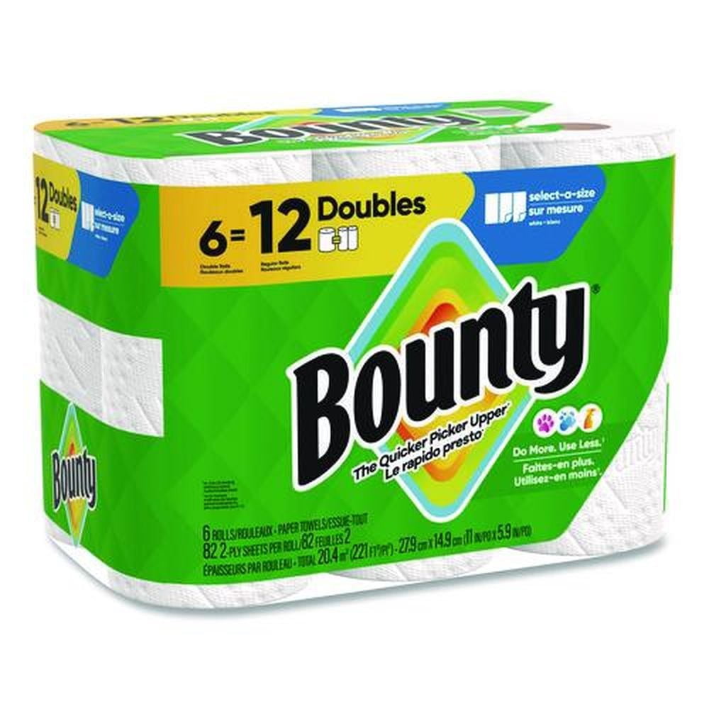 Select-a-Size 6 in. x 11 in. 2-Ply Kitchen Roll Paper Towels - White (6/Carton)