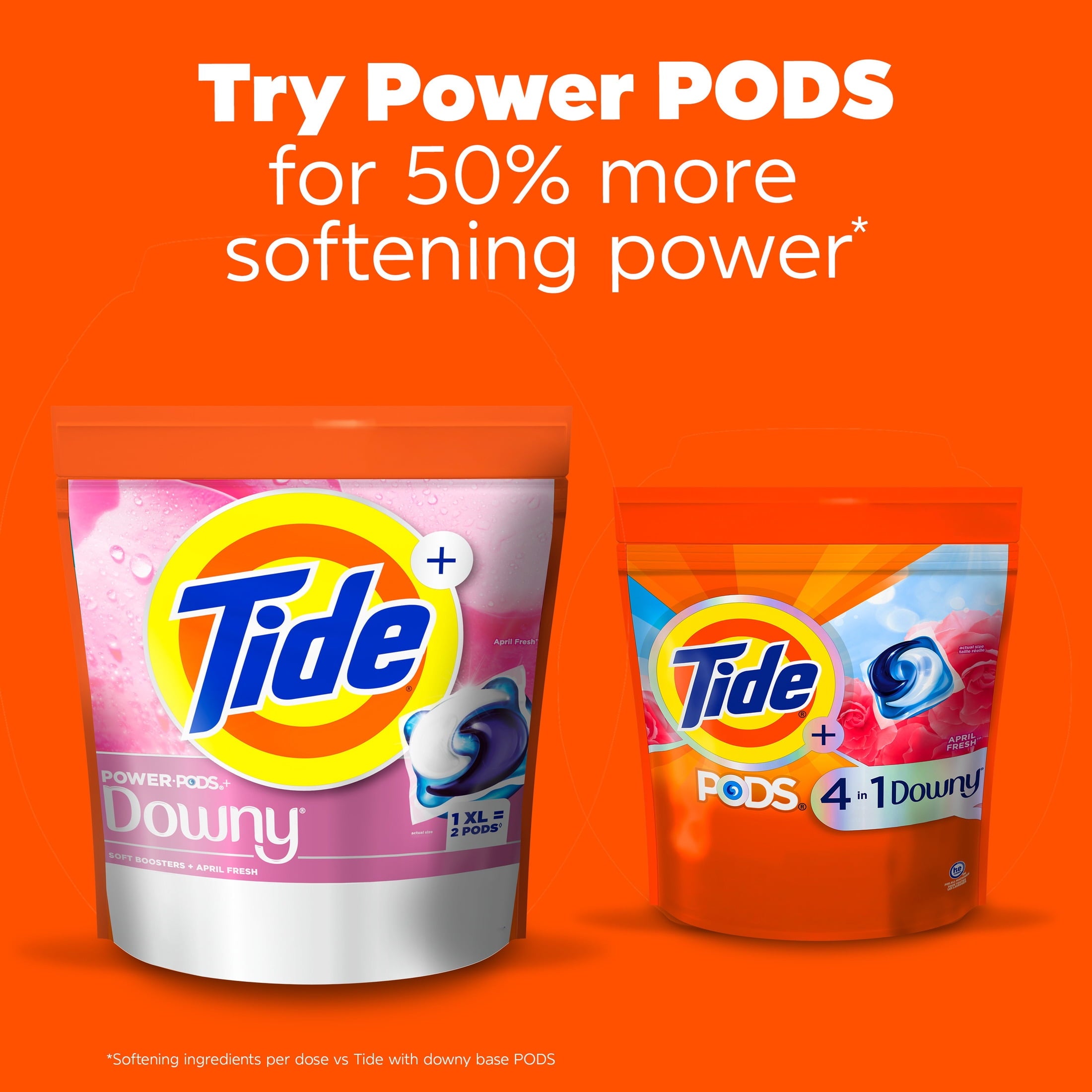 Tide PODS Laundry Detergent Pacs with a Touch of Downy Freshness, 3X Cleaning Power, 11 Count