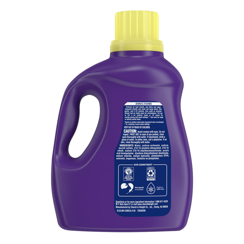 (4 pack) Xtra Tropical Passion, 84 Loads Liquid Laundry Detergent, 100.8 fl oz