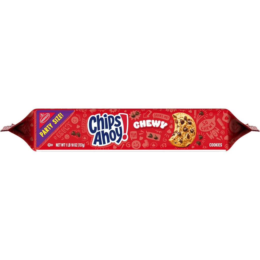 CHIPS AHOY! Chewy Fudgy Chocolate Chip Cookies, Party Size, 26 oz