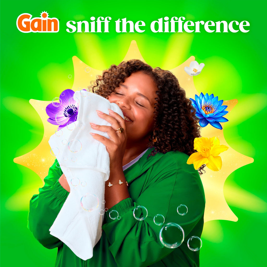 Gain Flings Laundry Detergent Soap Pacs, 4-in-1 Oxi Boost and Febreze, Moonlight Breeze Scent, 102 Count