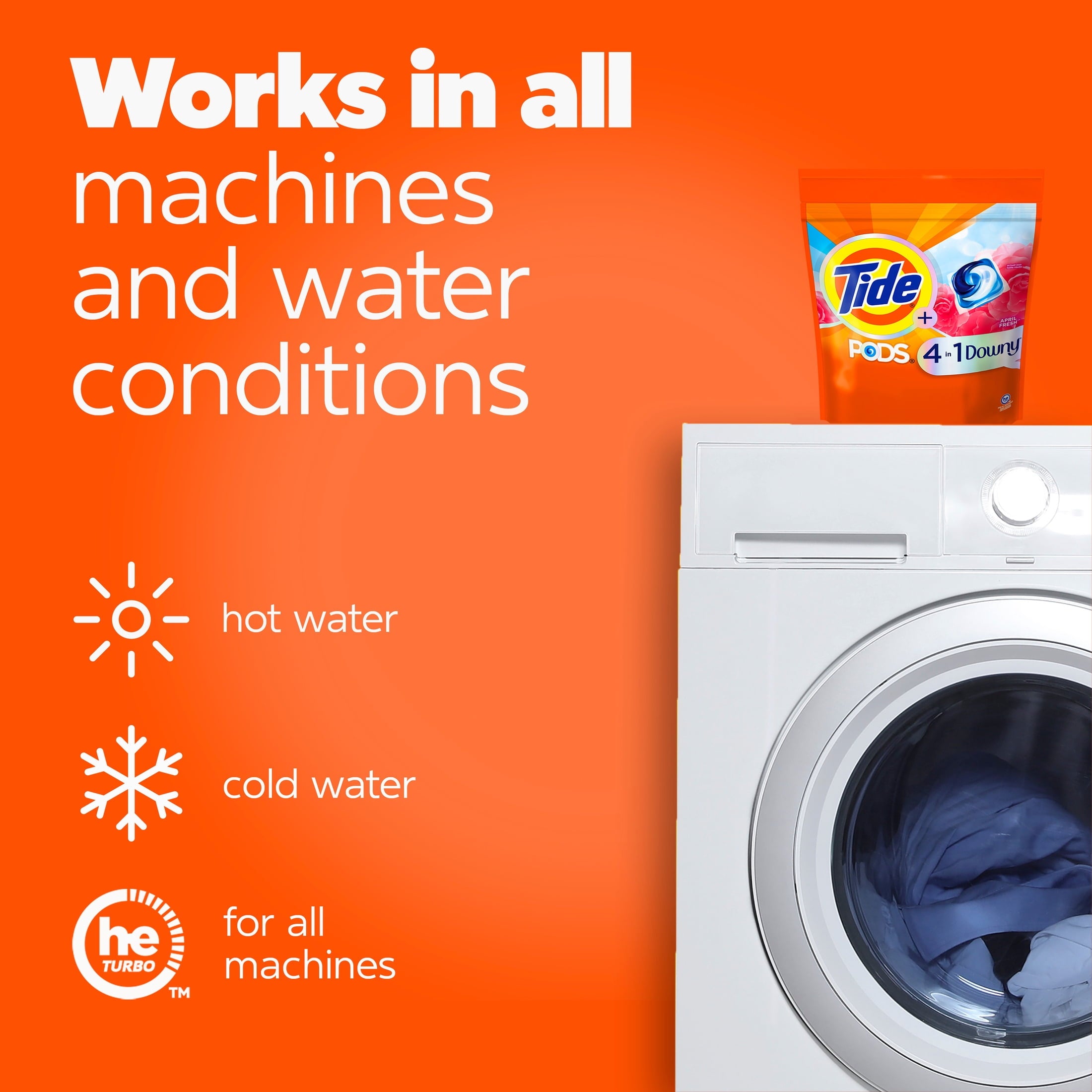 Tide PODS Laundry Detergent Pacs with a Touch of Downy Freshness, 3X Cleaning Power, 11 Count