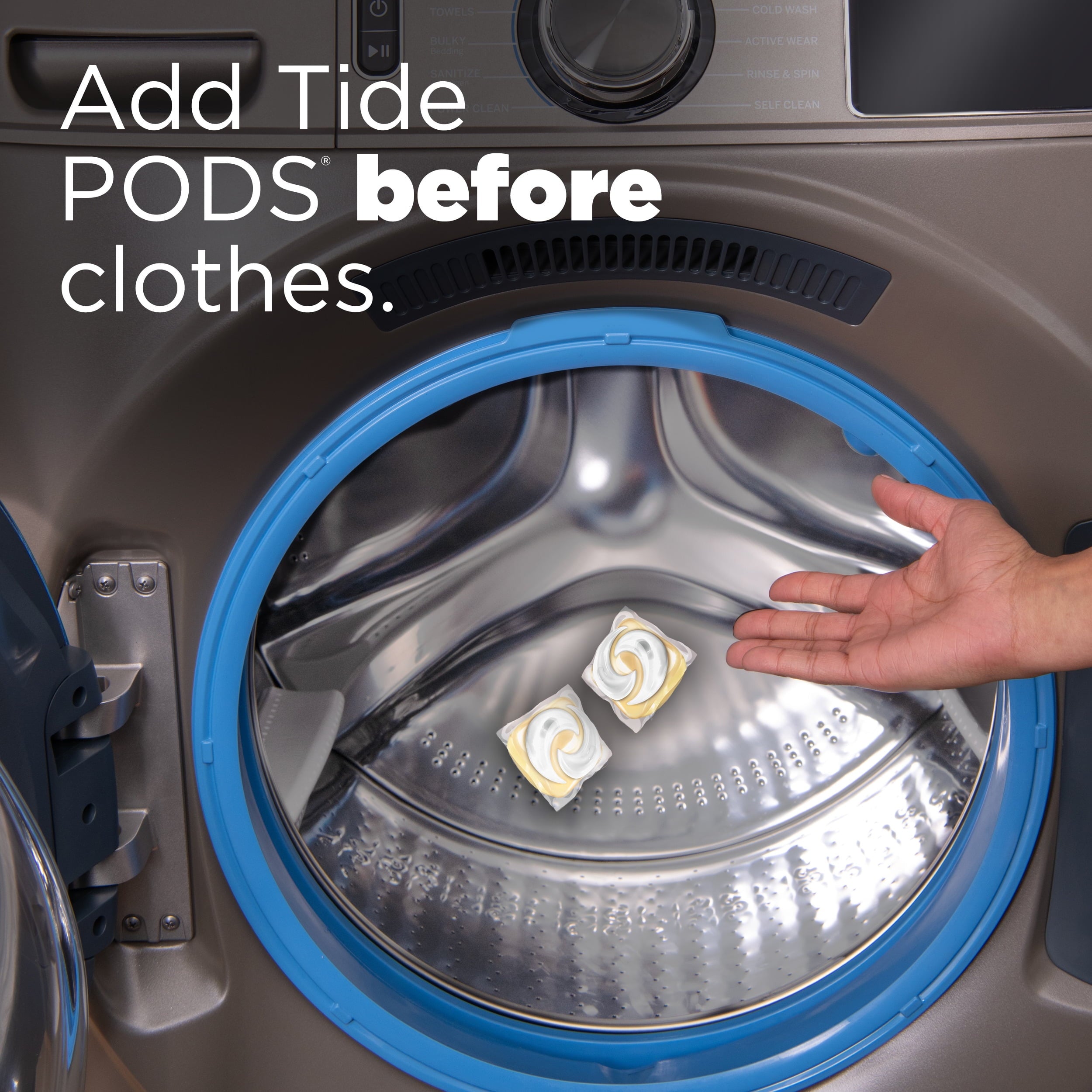 Tide PODS Free & Gentle laundry detergent, 102 ct, Trusted, gentle laundry detergent pods, 100% free of irritating residues: no added dyes and perfumes