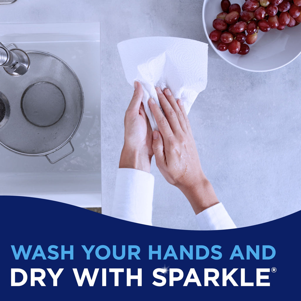 Sparkle Paper Towels, Pick-A-Size, Spirited Prints, 6 Double Rolls (= 12 Regular Rolls)