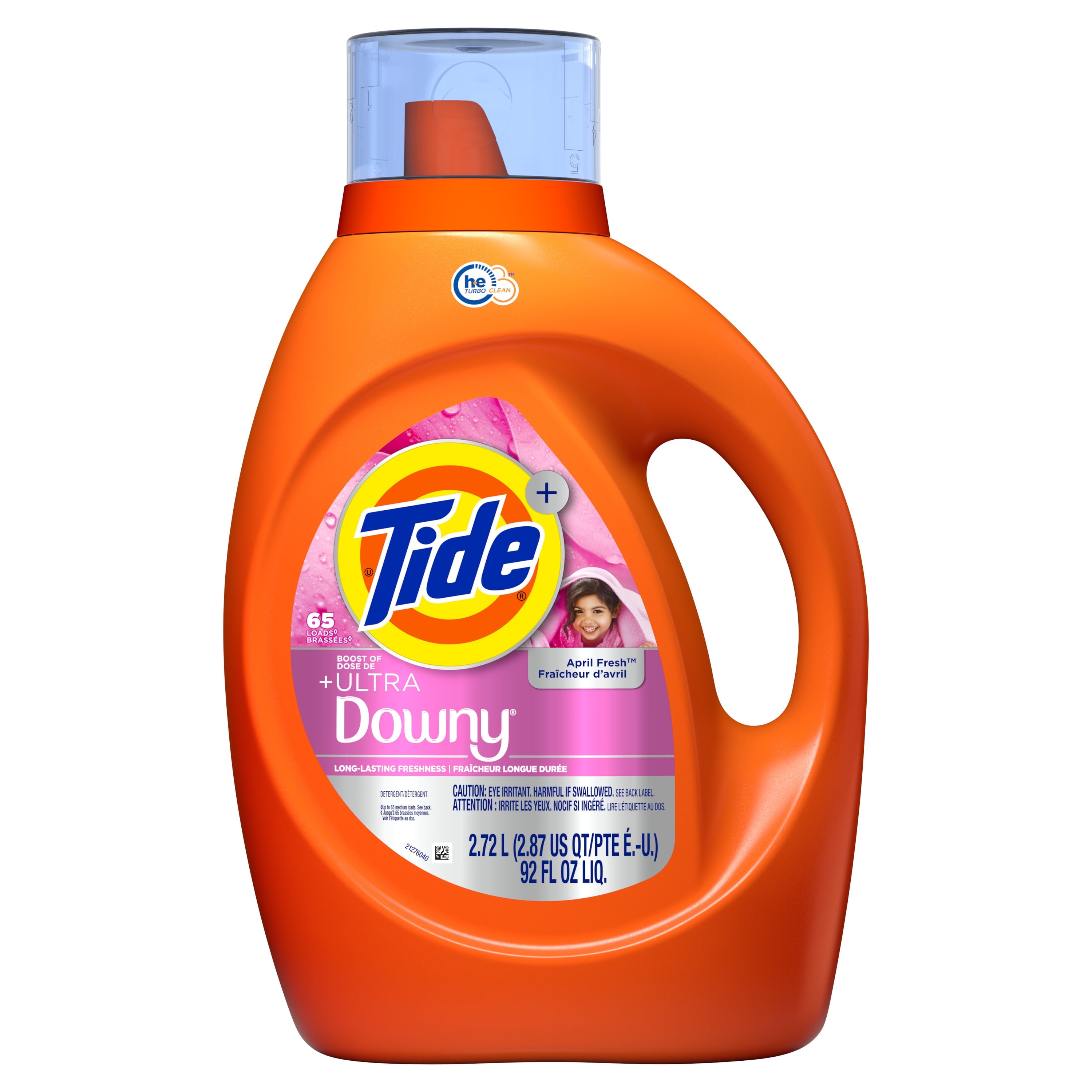 Tide Laundry Detergent Liquid Plus a Boost of Ultra Downy, April Fresh Scent, 117 fl oz, 83 Loads