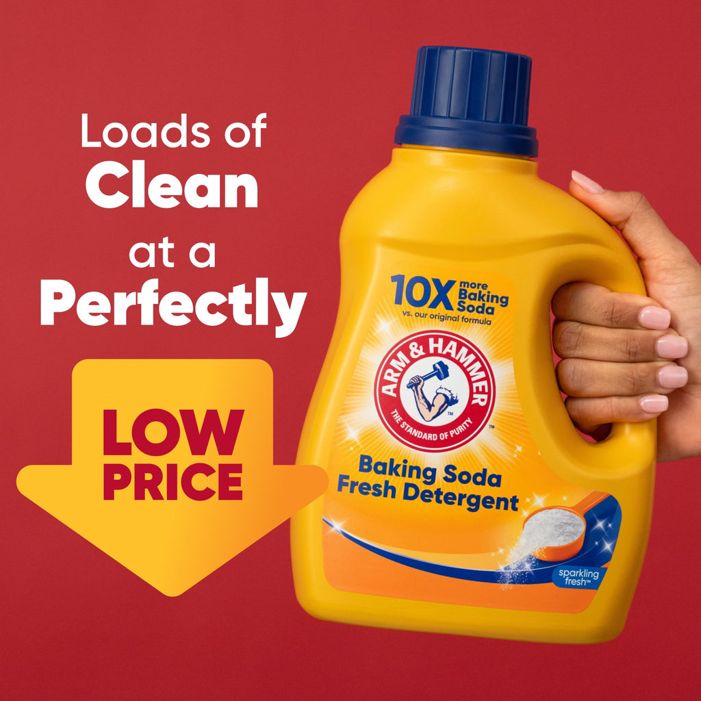 ARM & HAMMER Baking Soda Fresh Liquid Laundry Detergent, 110 Fl Oz 110 Loads