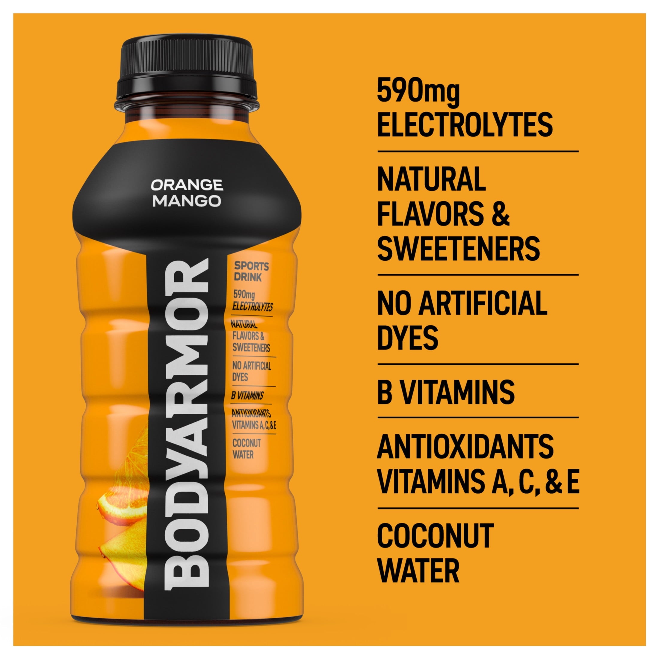 BODYARMOR Strawberry Banana Sports Drink Bottles, 12 fl oz, 8 Pack