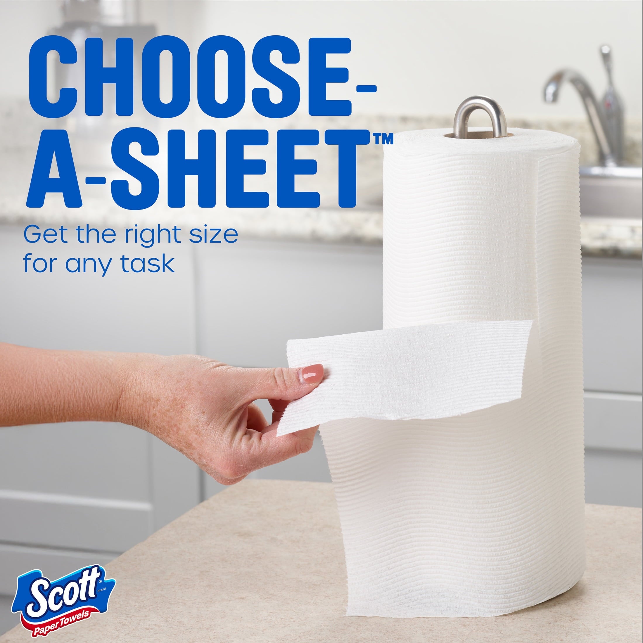 Scott Choose-a-Sheet Paper Towels, 6 Double Rolls