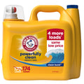 ARM & HAMMER Laundry Detergent Liquid, Clean Burst, 4 Extra Loads, 174 fl oz, 174 Loads
