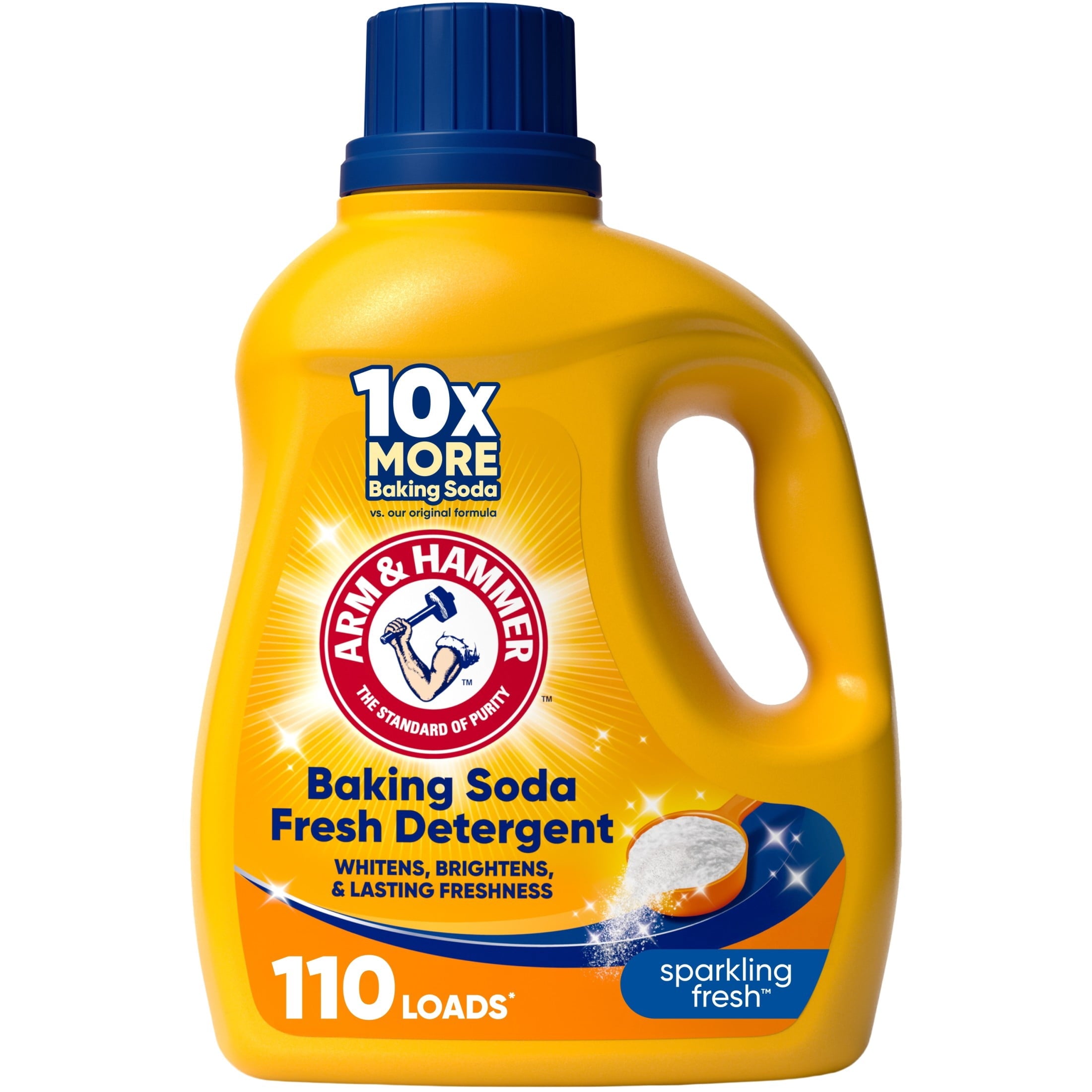 ARM & HAMMER Baking Soda Fresh Liquid Laundry Detergent, 110 Fl Oz 110 Loads