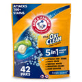 ARM & HAMMER Plus OxiClean 5-in-1 Laundry Detergent Paks, Fresh Scent, 42 Count