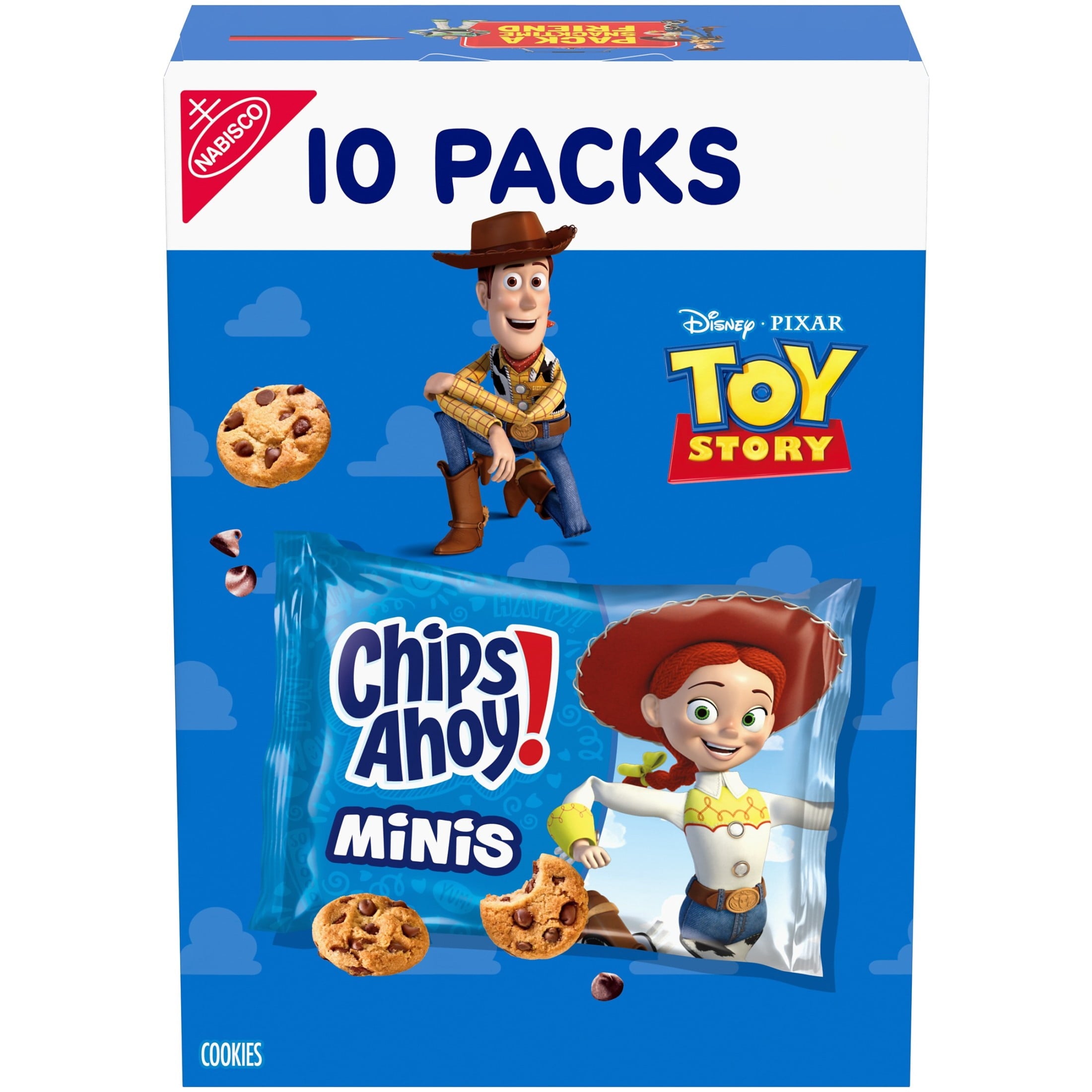 CHIPS AHOY! Minis Original Fudgy Chocolate Chip Cookies, 10 Snack Packs