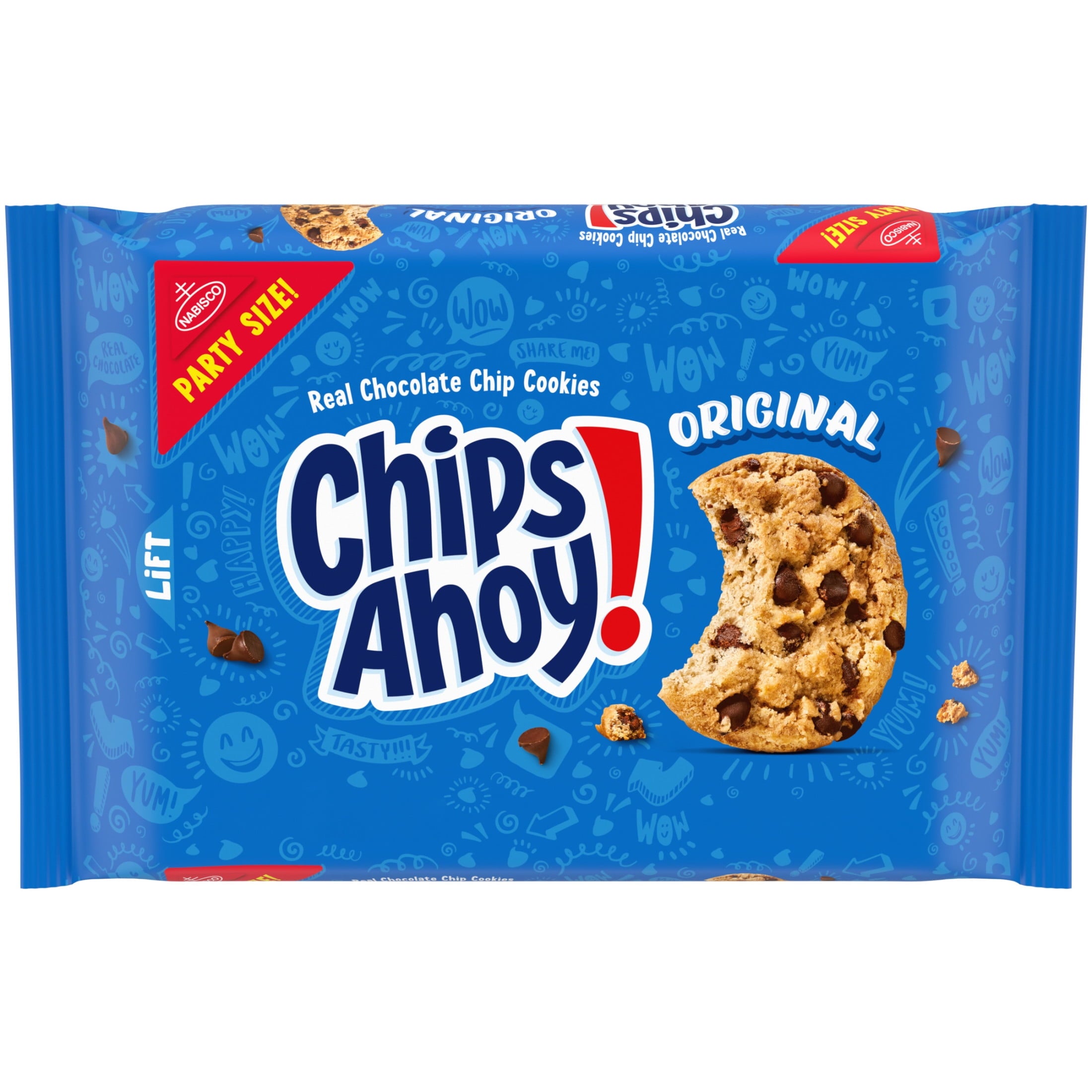 CHIPS AHOY! Original Chocolate Chip Cookies, Party Size, 25.3 oz